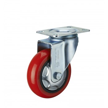 Roda PU Medium Duty Vintech Plat Hidup