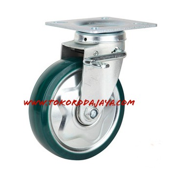 Roda PU Hijau Endo Jepang Rem / Brake.