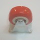 Roda PU Merah Non Bearing 2" CASTER Taiwan Plat Mati