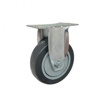 Roda PU Abu Abu Medium Duty TECHNO WHEEL Plat Mati