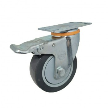 Roda PU Abu Abu Medium Duty TECHNO WHEEL Plat Rem