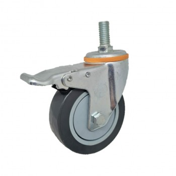 Roda PU Abu Abu Medium Duty TECHNO WHEEL Drat Rem